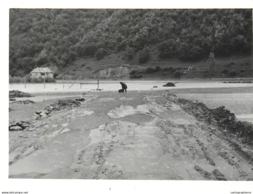 Romania flood disasters photo (9 x 13 cm) inundatiile din Salaj 1970s