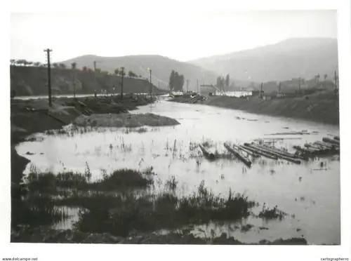 Romania flood disasters photo (9 x 13 cm) inundatiile din Salaj 1970s