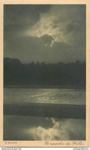 A5270 Es rauschen die Wellen C. Galland Landschaft art photo