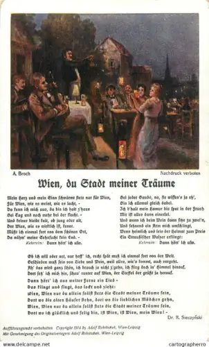 A5270 Wien Du Stadt meiner Traume illustration