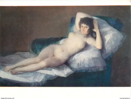 A5822 Naked Maja fine art painting postcard by Goya