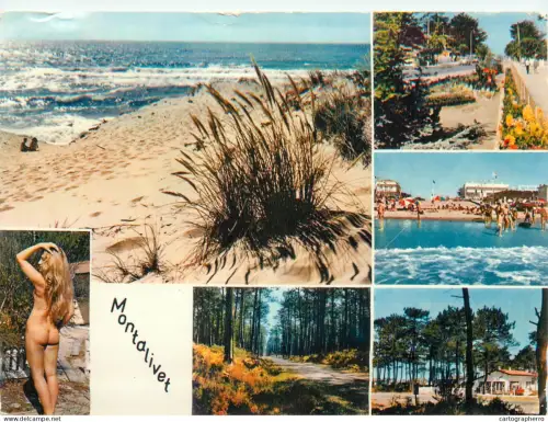 A5822 Naturisme naturism beauty Montalivet multi views postcard