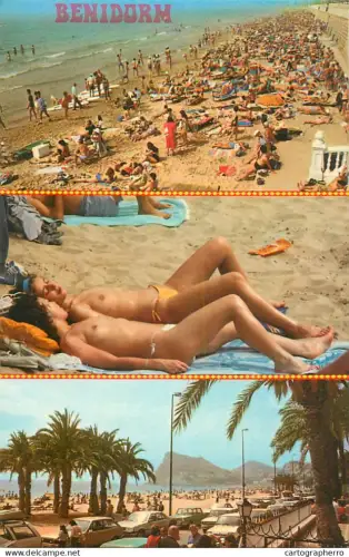 A5822 Naturism naturisme topless beauies Benidorm multi views