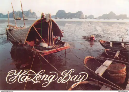 A5318 Vietnam Halong Bay fishing boats