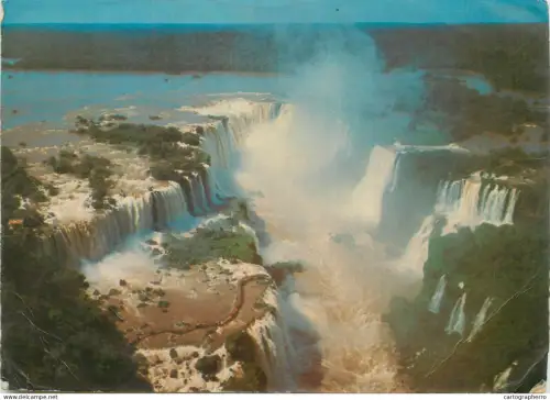 A5318 Brazil Iguacu waterfalls general view