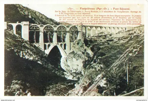 A5318 France Pyrenees Orientales Fontpedrouse Pont Sejourne