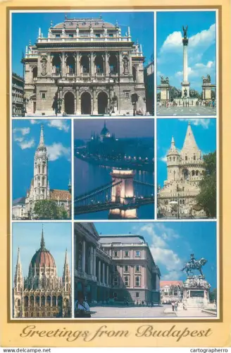 A5317 Hungary greetings from Budapest multi view
