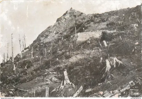 A5846 Militaria > War 1914-18 the effect of artillery fire in the forested area Rocher point culminant du cote allemand