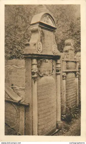 A5813 Prague Old Jewish Cemetery Tombstone