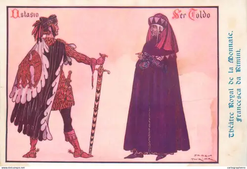 A5849 Théâtre Royal de la Monnaie "Francesca da Rimini" Astasio & Ser Toldo