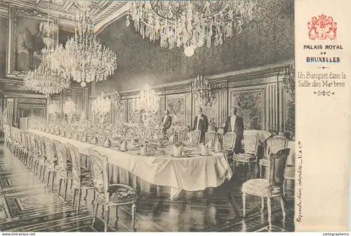 A5848 Bruxelles un banquet dans la salledes marbres