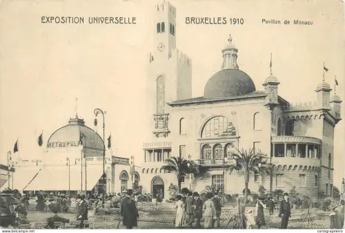 A5848 Bruxelles 1910 exposition universelle pavillon de Monaco