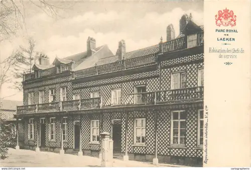 A5848 Bruxelles Park Royal de Laeken habitation des chefs de service