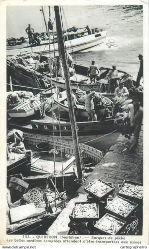 A5848 France Quiberon barques de peche