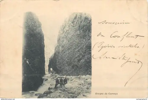 A5848 France Gorges de la Carança cpa 1901