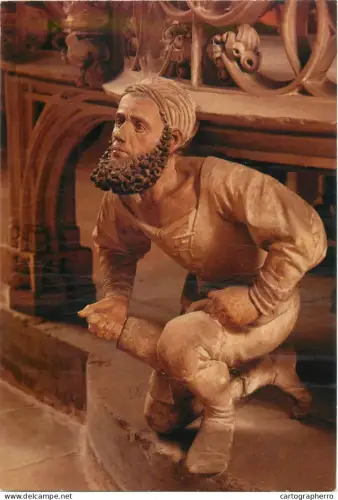 A5323 Religions & beliefs Christianity Germany Nurnberg St Lorenzkirche Adam Kraft Selbstbildnis