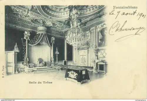 A5853 Fontainebleau salle du Throne 1901