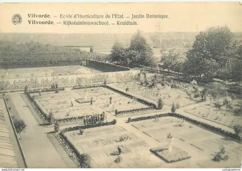 A5853 Vilvoorde ecole horticulture jardin botanique cpa