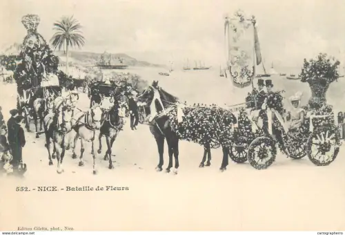 A5853 Nice Bataille de Fleurs cpa