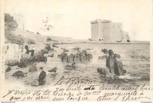 A5853 Cannes chateau de St. Honorat 1902
