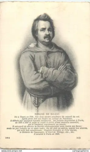 A5852 Honore de Balzac