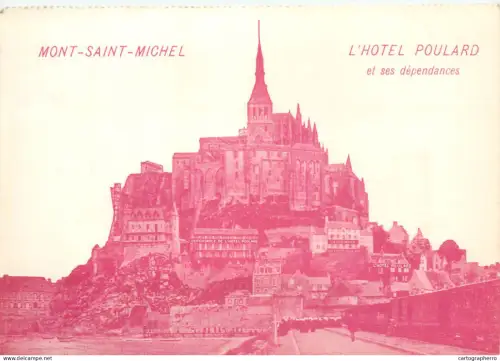 A5851 Le Mont Saint Michel cpa rouge
