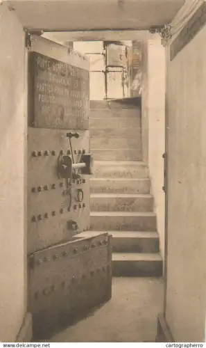 A5851 Spa porte blindee du souterrain ou se refugiait le Kaiser pendant l`occupation