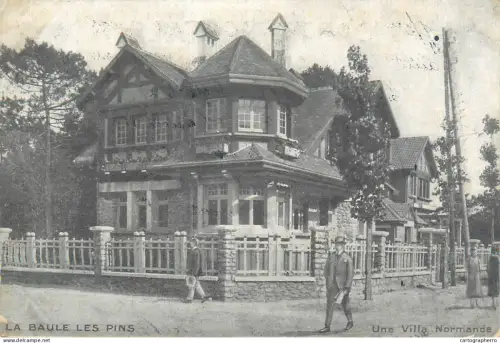 A5851 La Baule-les-Pins une villa normande cpa