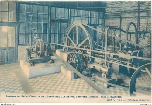 A5851 Louvain institut du Sacre-Coeur et de l`Immaculee conception a Heverle salle de machines