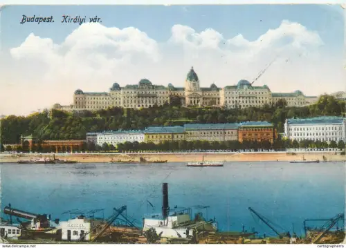 A5847 Budapest Kiralyi var Royal Palace 1927
