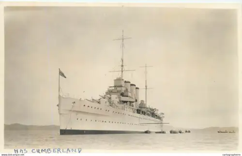 A5847 HMS Cumberland military vessel photo 8 x 13 cm
