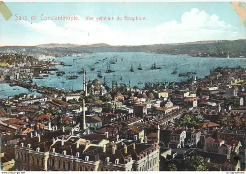 A5866 Constantinople Bosphore vue generale cpa