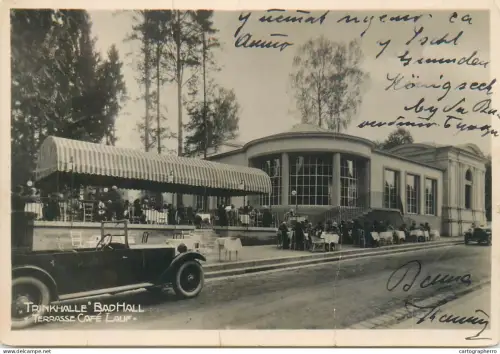 A5865 Bad Hall Trinkhalle terrasse cafe lauf 1928