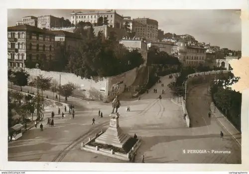 A5865 Perugia cartolina vera fotografia