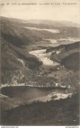 A5338 France environs de Gerardmer Valle des Lacs vue generale