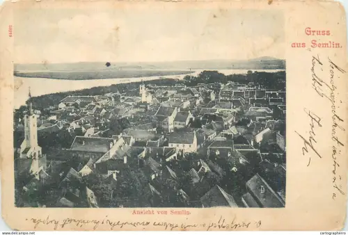 A5864 Gruss aus Semlin 1902