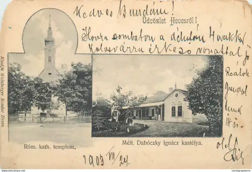 A5864 Heves 1903 templom Melt. Daboczky Ignacz kastelya