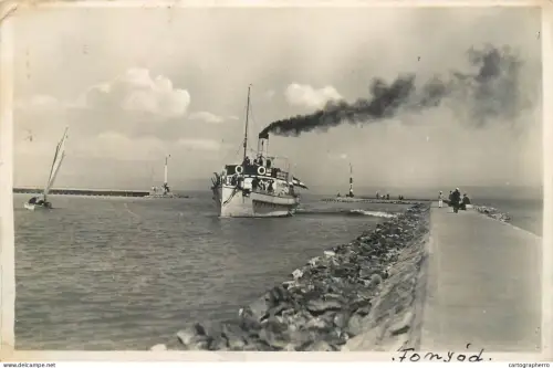 A5864 Fonyod Balaton steam boat 1940