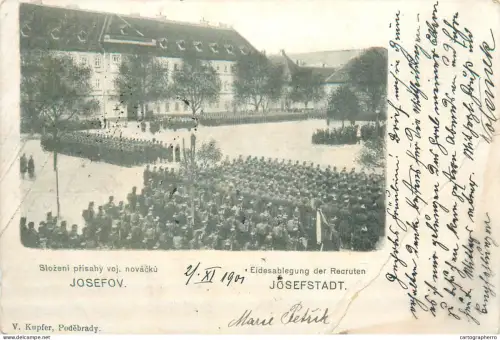 A5864 Josefov Josefstadt Recruten 1901