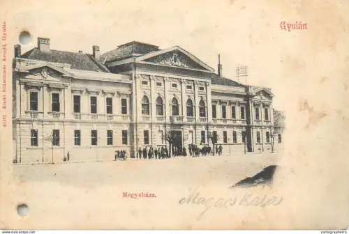 A5864 Hungary Gyula Gyulan Megyehaza 1907