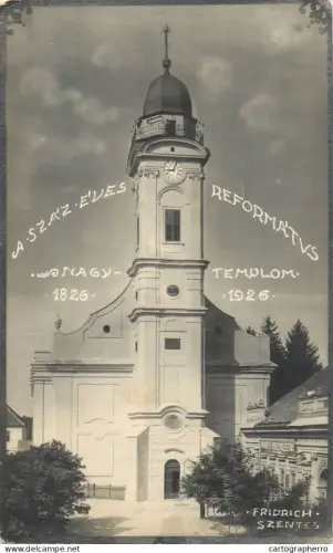 A5864 Reformed Great Church of Szentes, Hungary, commemorating its centenary in 1926