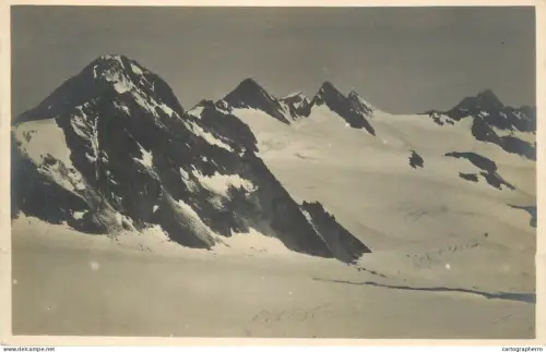 A5331 Austria Stubai Tirol Schaufelspitze snow-covered alpine scenery