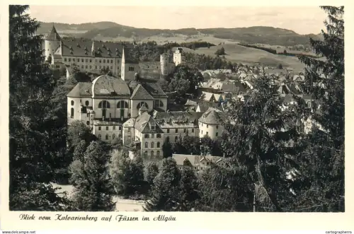 A5343 Germany Blick zum Kalvarienberg auf Fussen im Allgau