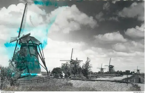 A5343 Netherlands Kinderdijk Dutch Windmill