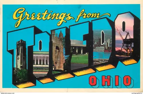 A5342 USA Toledo OH souvenir multi view