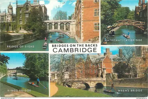 A5342 England Cambridge bridges on the backs multi view