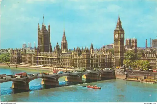 A5342 England London Houses of Parliament and Westminster Bridge