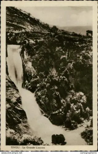A5884 Postcard > Europe > Italy > Lazio > Tivoli grande cascata