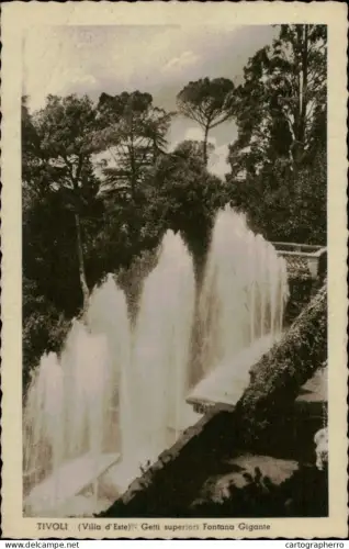 A5884 Postcard > Europe > Italy > Lazio > Tivoli fontana gigante