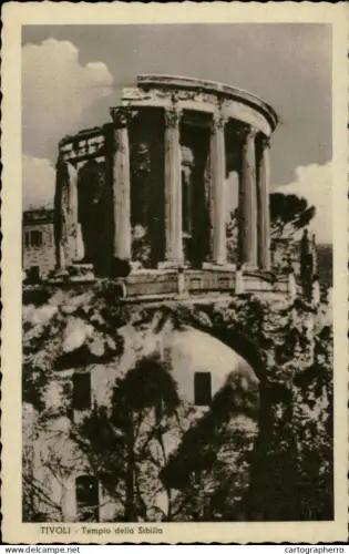 A5884 Postcard > Europe > Italy > Lazio > Tivoli tempio